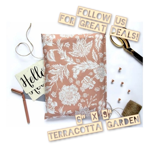 Other - 100 Poly Mailers 6x9 Terracotta Garden